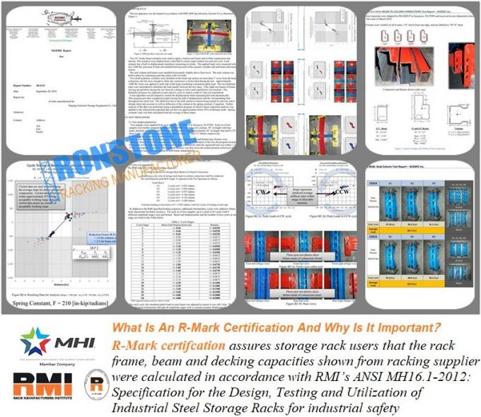 RMI/AS4084 επικυρωμένο βαρέων καθηκόντων σύστημα ραφιών παλετών για τη βιομηχανική λύση αποθήκευσης